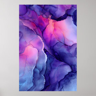 Poster Resina Fluida de Tom de Joia Brilho de Nebulosa