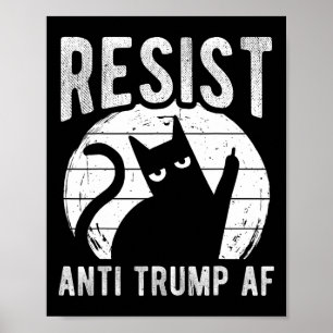 Poster Resista Anti Trump Af Resistência Anti Trump Gato