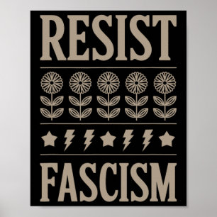Poster Resista ao Fascismo Protesto Trump Anti Trump 10