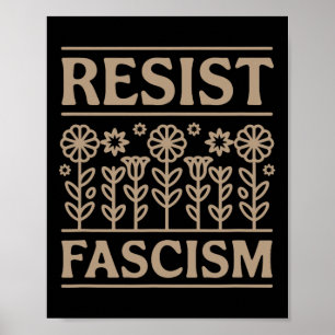 Poster Resista ao Fascismo Protesto Trump Anti Trump 8