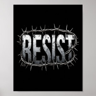 Poster Resista ao Protesto Político