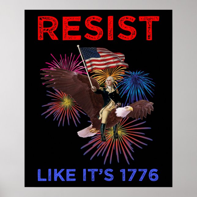 Poster Resista Como Se Fosse 1776 (Frente)