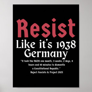Poster Resiste como se fosse 1938 Alemanha 4