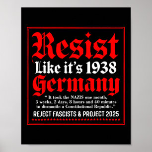 Poster Resiste como se fosse 1938 Alemanha 9