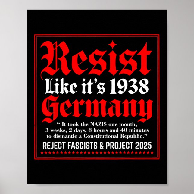Poster Resiste como se fosse 1938 Alemanha 9 (Frente)