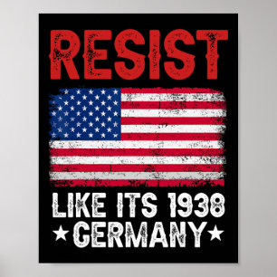 Poster Resiste como se fosse 1938 Alemanha Histórica U