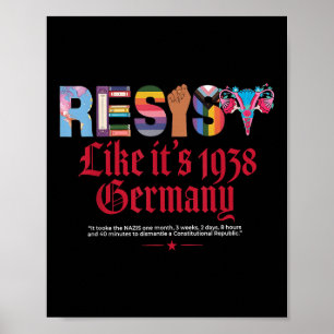 Poster Resiste como sua direita feminina de 1938 na Alema