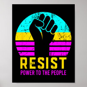 Poster Resiste O Poder Fascismo Às Pessoas
