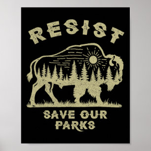 Poster Resiste Salve Nossos Parques Alt Estados Unidos Na