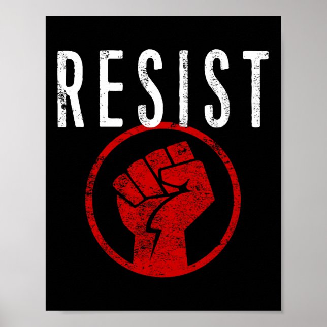 Poster Resistência À Camisa De Pressão - Faça Parte Da Re (Frente)