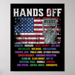 Poster Resistência À Estátua Da Liberdade Dos Eua