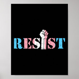 Poster Resistência à PRÉ-Resistência aos Direitos Transse