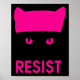 Poster Resistência À Pressão De Uma Camisa De Gato De Ódi