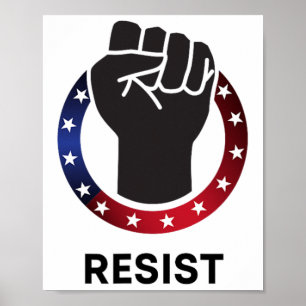 Poster Resistência à Resistência Anti-Trump Protesto Polí