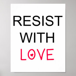 Poster Resistência À Resistência Do Amor Feminista Citaçã