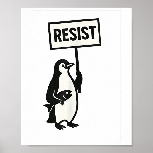 Poster Resistência ao Ativismo do Pinguim (Frente)