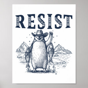 Poster Resistência ao ativismo dos pinguins