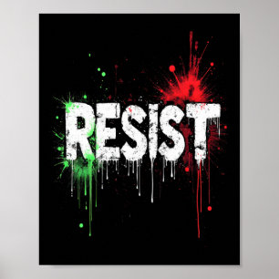 Poster Resistência ao protesto político