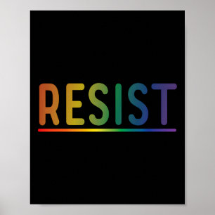 Poster Resistência Ao Protesto Político Do Orgulho gay Do