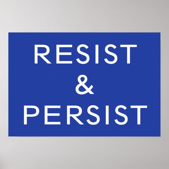 Poster Resistência e persistência do azul (Frente)