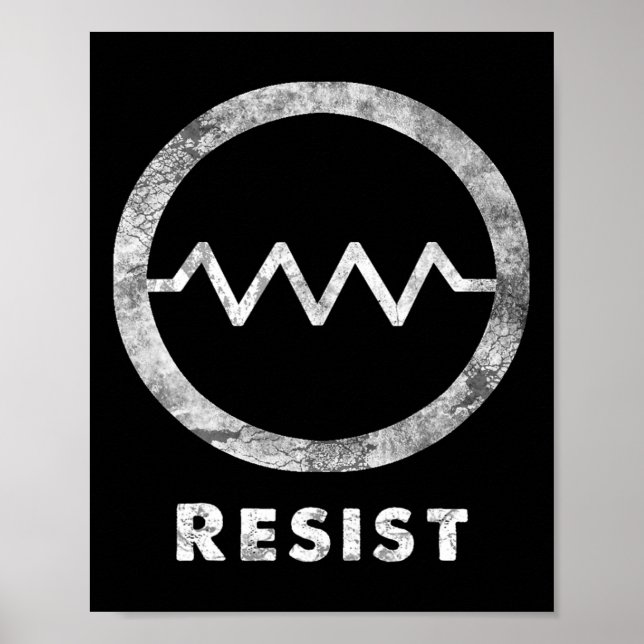 Poster Resistência Elétrica Resiste Protes Resistentes A  (Frente)