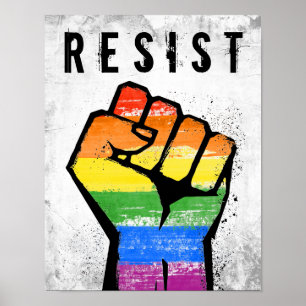 Poster Resistência LGBT