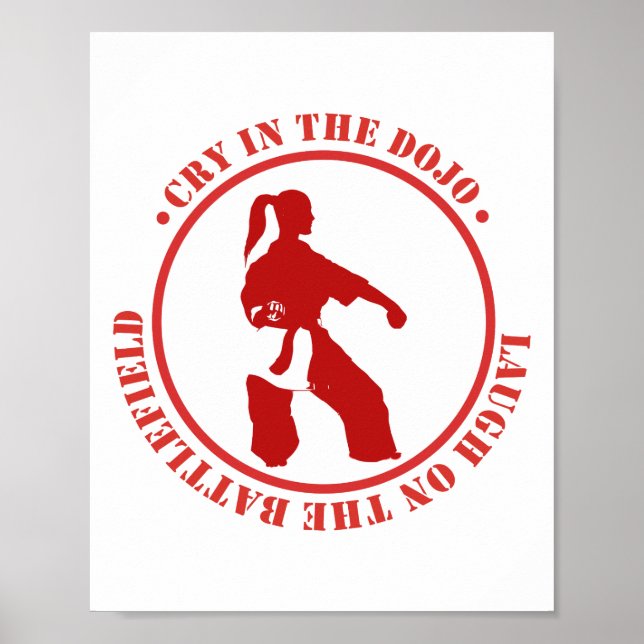 Poster Resistência na Serenidade: Motivação do Karato (Frente)