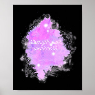 Poster Resistência sobre a fraqueza Galáxia - Consciência