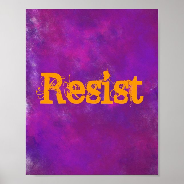 Pôster resistir (Frente)