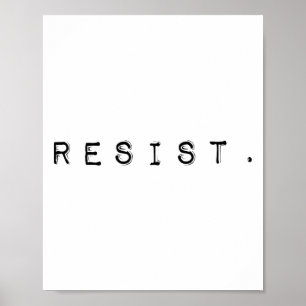 Poster Resistir À Administração De Trump - Edição Limitad
