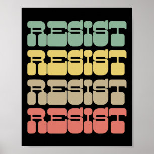 Poster Resistir à camisa