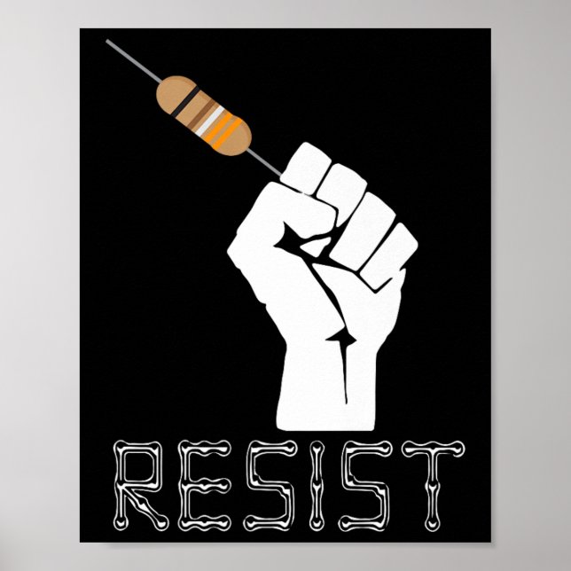 Poster Resistir À Ideia Engraçada De Presente Para Engenh (Frente)