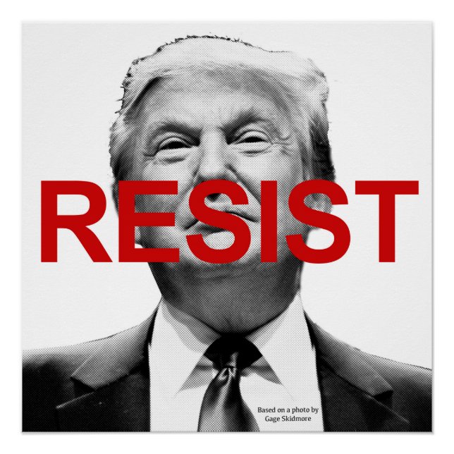 Pôster Resistir a Trump (Frente)