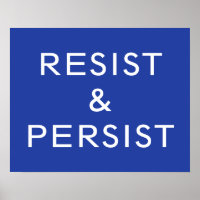 Resistir & Persistir azul