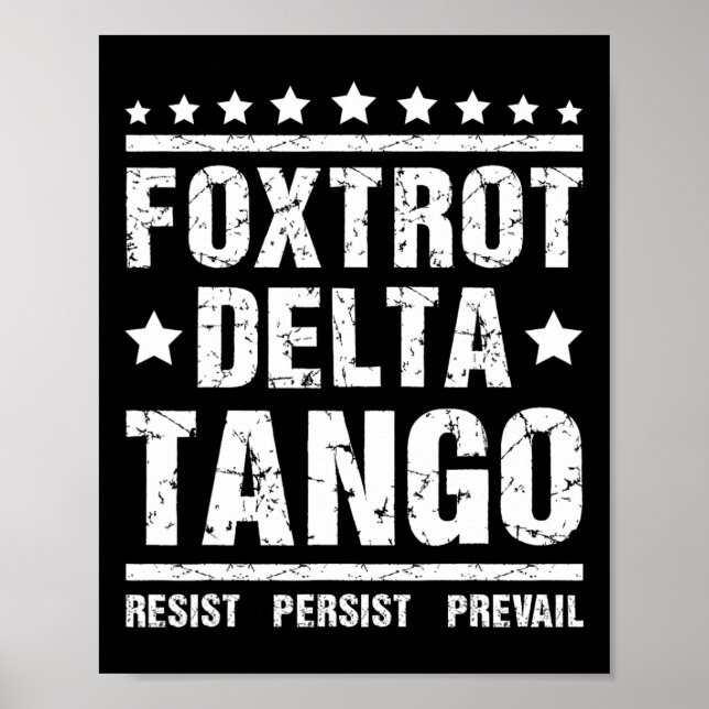 Poster Resistir - Persistir Meme Republicano Engraçado Fo (Frente)