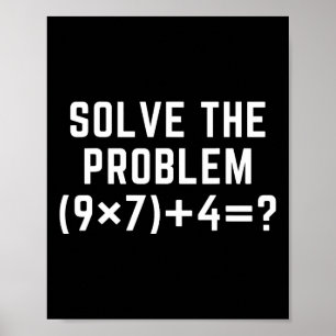 Poster Resolva O Problema 67 Meme Seis Sete Professor De
