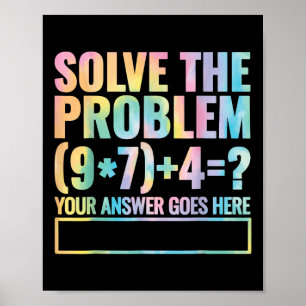 Poster Resolva O Problema 67 Seis Sete Professor De Matem
