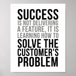 Poster Resolva o problema do cliente