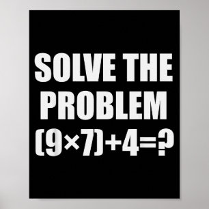 Poster Resolva O Problema Engraçado 67 Meme Brainrot Mate