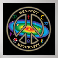 respeitar a diversidade em branco