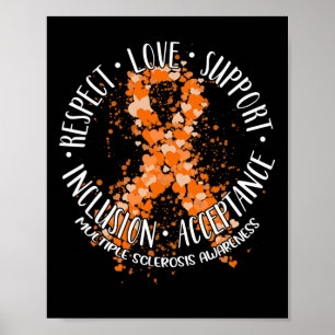 Poster Respeitar o amor suporte a conscientização sobre e