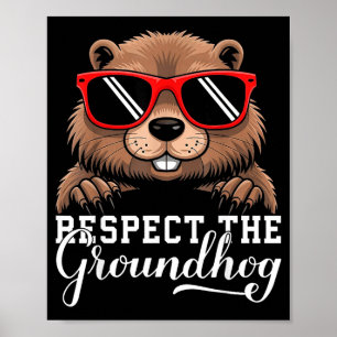 Poster Respeite O Animal Marmota Tatu Marmotas