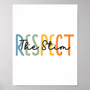 Poster Respeite O Autismo Do Professor De Educação Especi