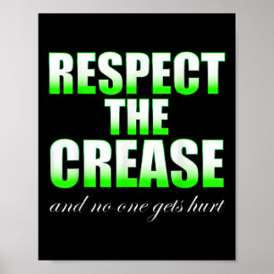 Poster Respeite O Crease D B G T Equipe De Lacrosse Infan