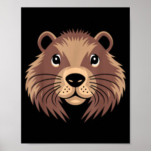 Poster Respeite O Dia Do Groundhog Dia Do Animal De Roupa
