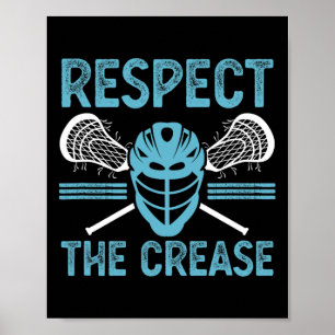 Poster Respeite O Jogador De Lacrosse Engraçado Lax Goali