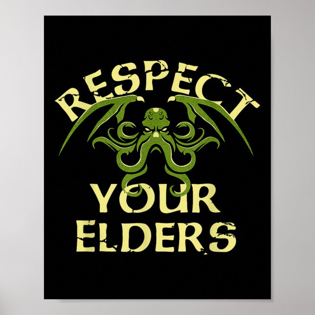 Poster Respeite o seu polvo engraçado (Frente)