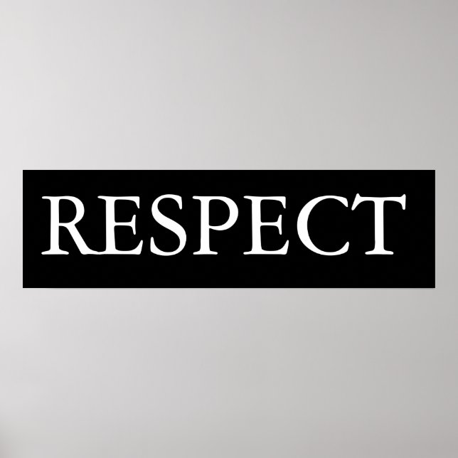 Pôster Respeito (Frente)
