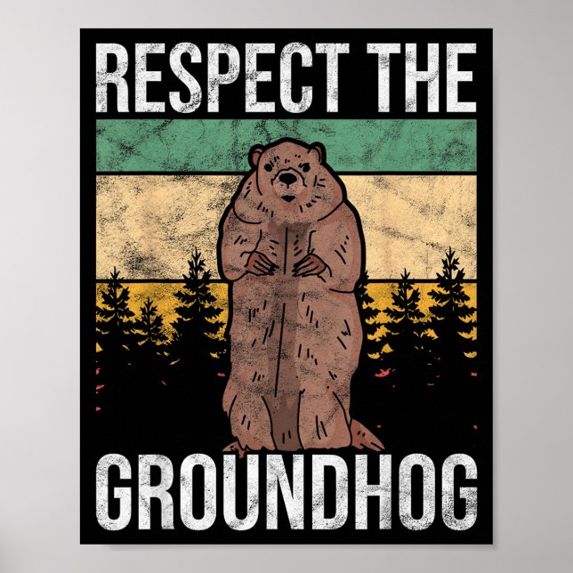 Poster Respeito ao Ground Hog Groundhog _1  (Frente)