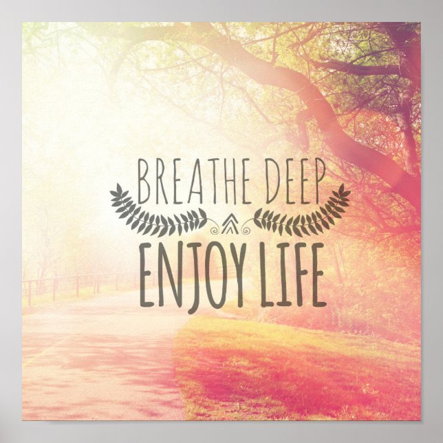 Pôster Respira fundo (Frente)